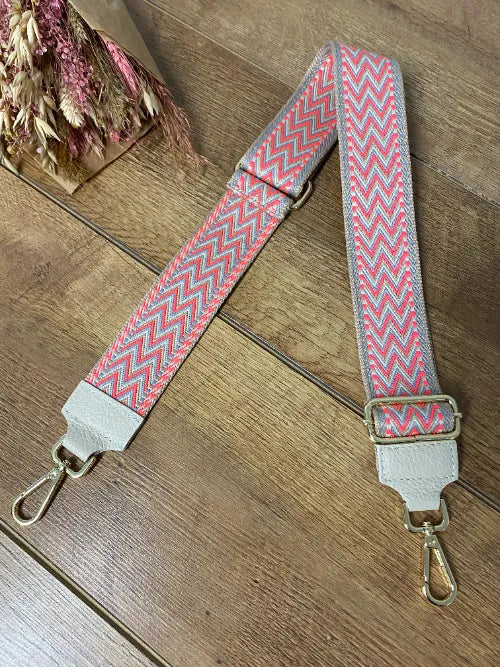 Handtasche Taschengurt Breit Beige Taschengurt Breit Ethno