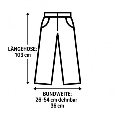 Lange Musselin Hose Damen Maße