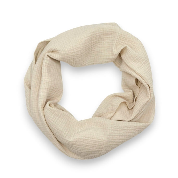 Musselin Loop Schal (Beige)