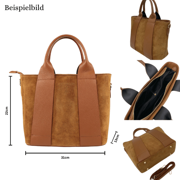 Damen Shopper Schultertasche aus Leder