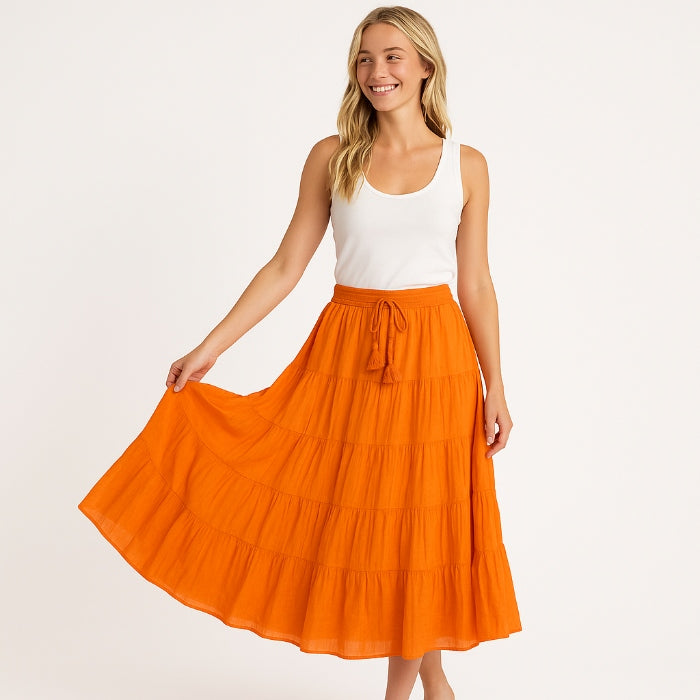 Damen Sommerrock (Orange)