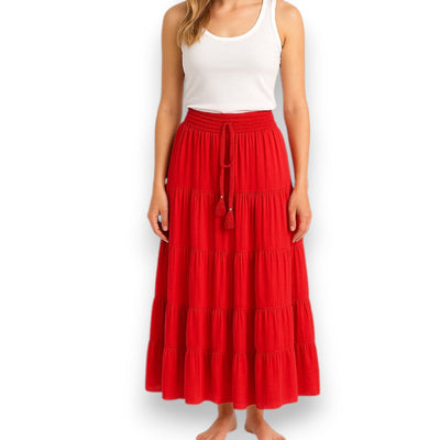 Damen Sommerrock (Rot)