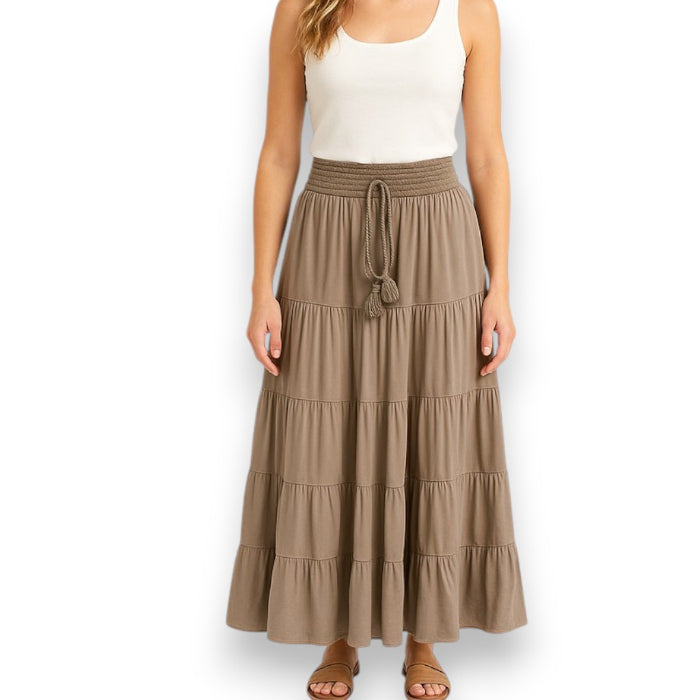 Damen Sommerrock (Taupe)