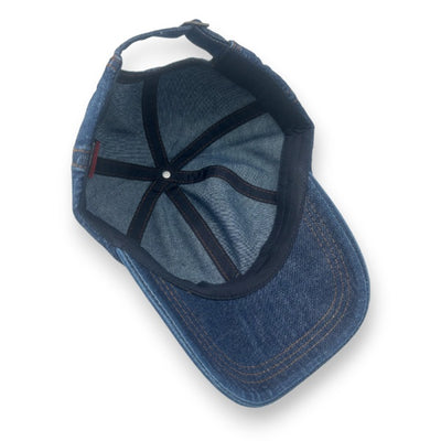 Denim Jeans Basecap Dunkelblau