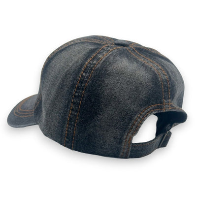 Denim Jeans Basecap Dunkelgrau