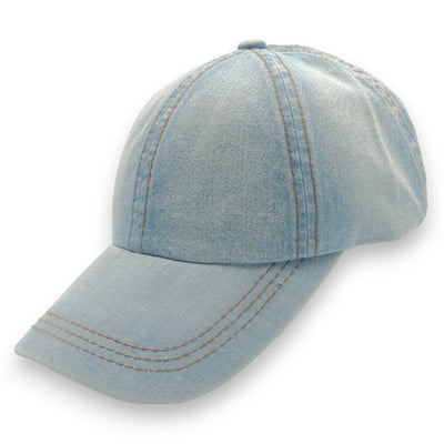 Denim Jeans Basecap Hellblau