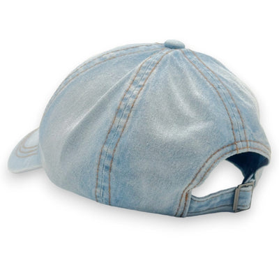 Denim Jeans Basecap Hellblau