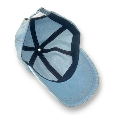 Denim Jeans Basecap Hellblau