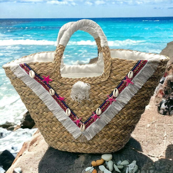Strandtaschen Korbtasche Designer Ibiza Strandtasche Mit Quaste