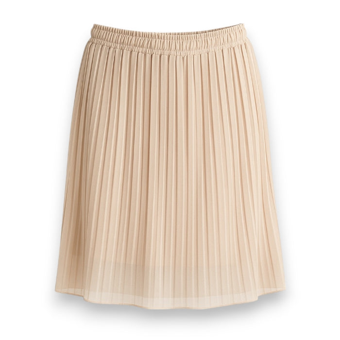 Plissee Rock knielang (Beige)