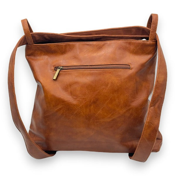 Modamoda 2in1 Rucksack Tasche Damen Rucksack Damen Italienisch