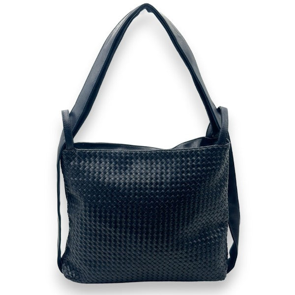 Zwei Rucksack Damen Rucksack Tasche Schwarz Rucksack Handtasche