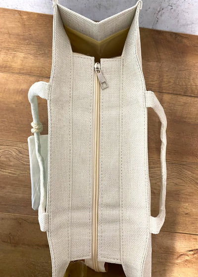 Strandtasche beige "Summer" mit Geldbörse