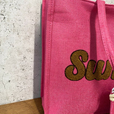 Strandtasche Pink "Summer" mit Geldbörse