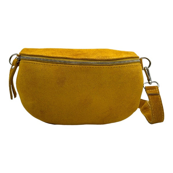 Wildleder Bauchtasche Senfgelb