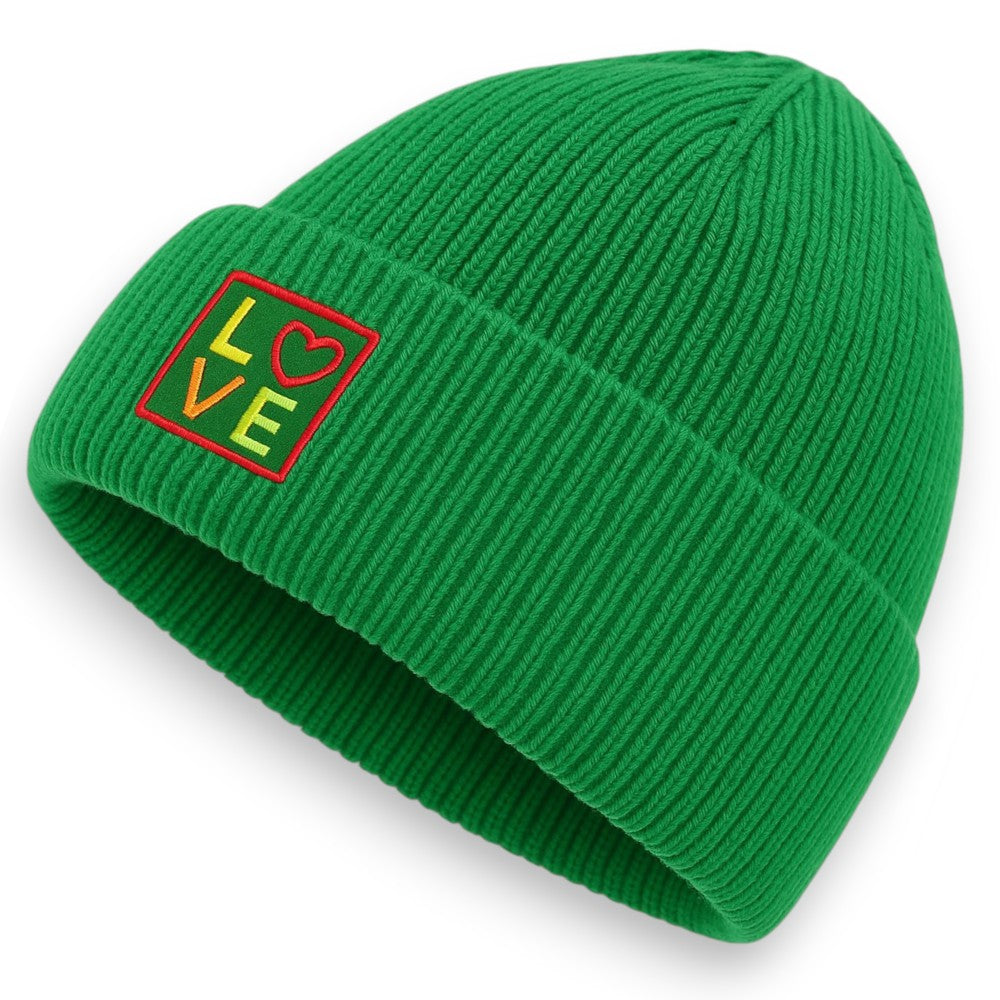 Wintermütze Damen LOVE grün