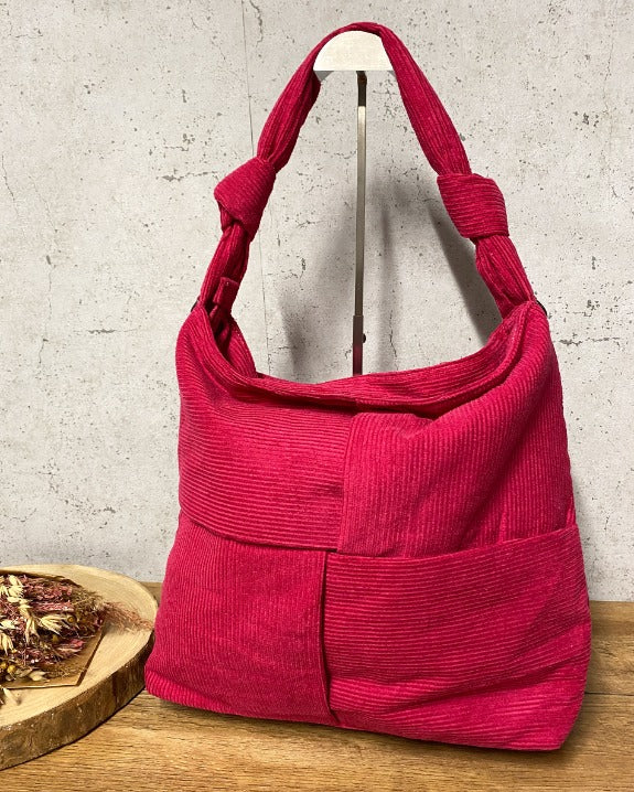 Cord Tasche Fuchsia