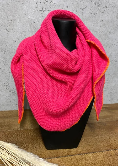 Strickschal Pink