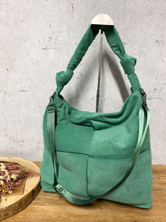 Cord Tasche Grün