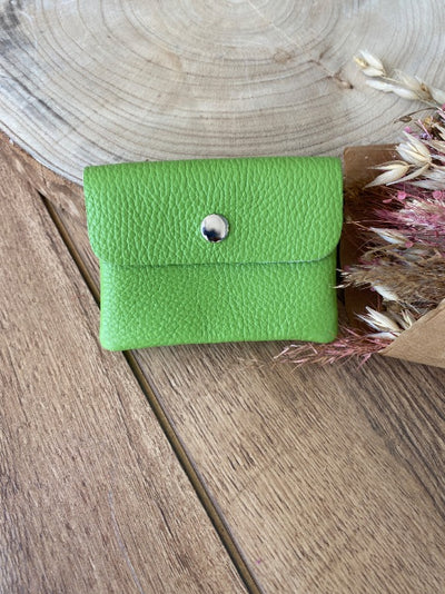 Mini Portemonnaie Damen Grasgrün