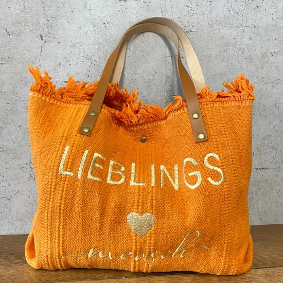 Strandtasche Lieblingsmensch Orange